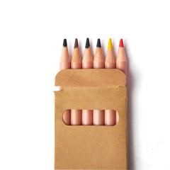 Цветные карандаши мини TINY,6 цветов, дерево, картон