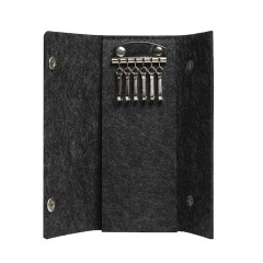 Ключница FELTY 10 х 17,3 см, темно-серый, RPET фетр