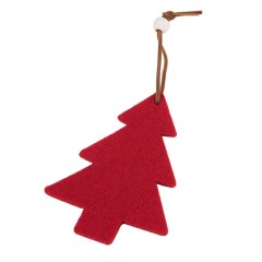 Украшение на елку  "Елочка", 9х9х0,3см, фетр, шелкография