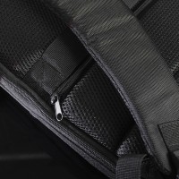 Расширяющийся  водостойкий рюкзак "Slim", чёрный, 45х30х6 см, ткань верха: 100% полиэстер 1680 D