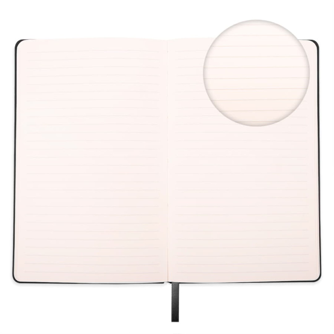 Бизнес-блокнот FUNKY, 130*210 мм, черный, серый форзац, мягкая обложка, в линейку