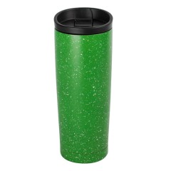 Термокружка вакуумная SPACE,  450 мл, зеленый, металл/пластик