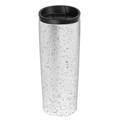 Термокружка вакуумная SPACE,  450 мл, белый, металл/пластик