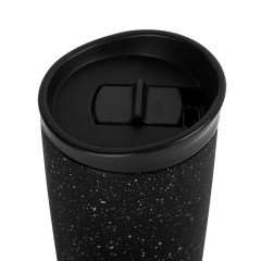 Термокружка вакуумная SPACE,  450 мл, черный, металл/пластик
