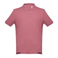 Рубашка-поло мужская ADAM, тёмно-розовый, 3XL, 100% хлопок, плотность 195 г/м2