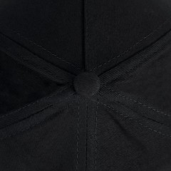 Бейсболка "Premium S", 5 клиньев, металлическая застежка, черный, 100% хлопок, плотность 350 г/м2