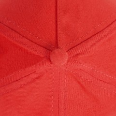 Бейсболка "Optima S", 5 клиньев, металлическая застежка, красный, 100% хлопок, плотность 175 г/м2