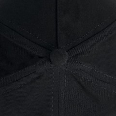 Бейсболка "Optima S", 5 клиньев, металлическая застежка, черный, 100% хлопок, плотность 175 г/м2