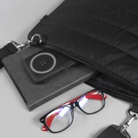 Конференц сумка "MIX", чёрный, 38 х 30 х 1,5 см, 100% нейлон