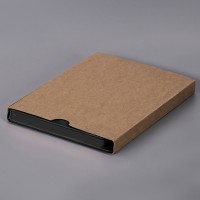 Ежедневник недатированный Solas, формат А5, с магнитом черный, кремовый блок в линейку