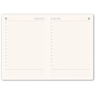 Ежедневник недатированный Solas, формат А5, с магнитом, красный, кремовый блок  в линейку