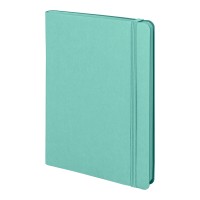 Ежедневник недатированный Shady, А5,  мятный, кремовый блок в линейку, зеленый обрез