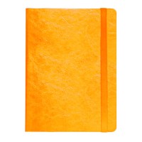 Ежедневник недатированный Boomer, А5,  оранжевый, кремовый блок в линейку, без обреза