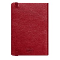 Ежедневник недатированный Boomer, А5,  красный, кремовый блок в линейку, без обреза