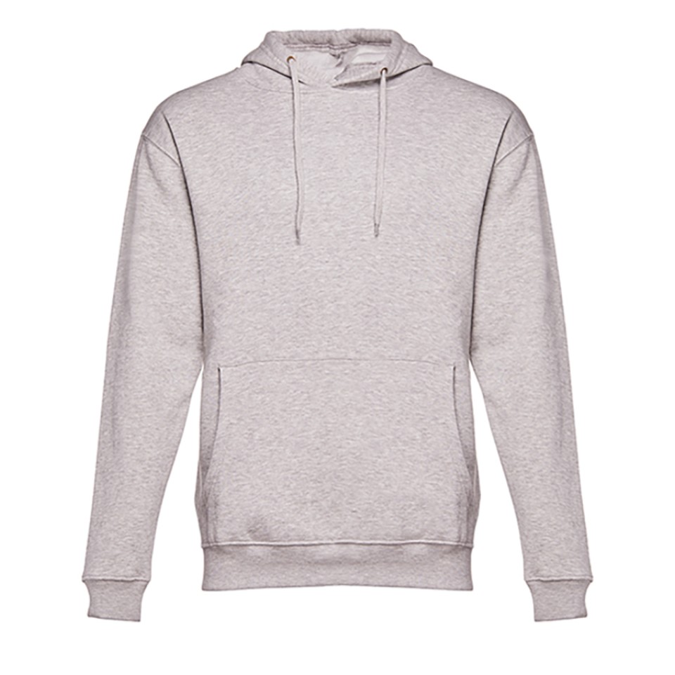 Толстовка мужская с капюшоном PHOENIX, серый меланж, XS, 50% хлопок, 50 полиэстер, 320 г/м2