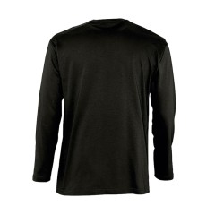 Футболка мужская с длинным рукавом MONARCH, глубокий черный, 2XL, 100% хлопок, 150 г/м2