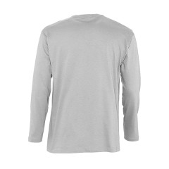 Футболка мужская с длинным рукавом MONARCH, серый меланж, 3XL, 85% хлопок, 15% вискоза, 150 г/м2