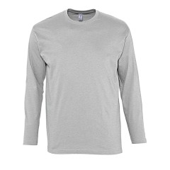 Футболка мужская с длинным рукавом MONARCH, серый меланж, 5XL, 85% хлопок, 15% вискоза, 150 г/м2
