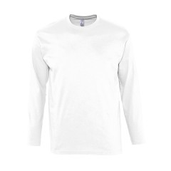 Футболка мужская с длинным рукавом MONARCH, белый, 3XL, 100% хлопок, 150 г/м2