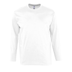 Футболка мужская с длинным рукавом MONARCH, белый, 5XL, 100% хлопок, 150 г/м2