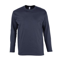 Футболка мужская с длинным рукавом MONARCH, темно-синий, 2XL, 100% хлопок, 150 г/м2