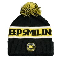 Образец вязанная шапка CUSTOM MERCH с помпоном и отворотом, двойная, 100% аркил