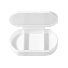 Витаминница TRIZONE, 3 отсека, 6 x 1.3 x 3.9 см, пластик, белая