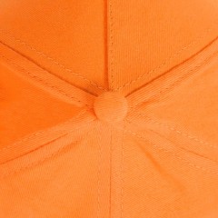 Бейсболка "Standard", 5 клиньев, металлическая застежка, оранжевый, 100% хлопок, плотность 175 г/м2