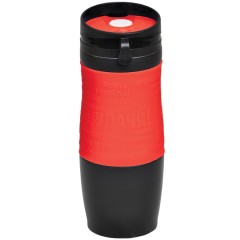 Термокружка вакуумная "УДАЧА",  400 мл, красный, металл/силикон