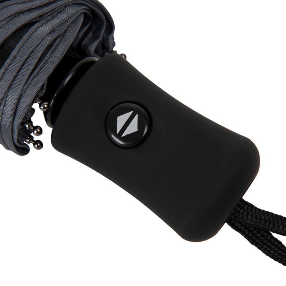 Зонт LONDON складной, автомат, черный, D=100 см, 100% полиэстер, эпонж