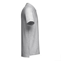 Рубашка-поло мужская ADAM, серый меланж, 2XL, 85% хлопок, 15% вискоза, плотность 195 г/м2