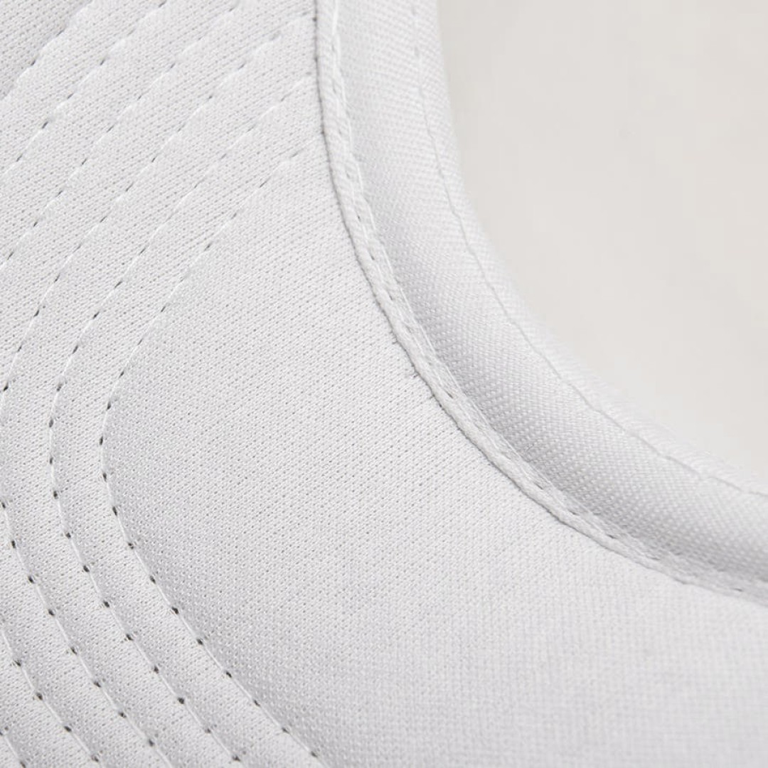 Бейсболка "Flick", 5 клиньев, пласт. застежка, белый, 100% полиэстер, 180 г/м2