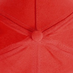 Бейсболка "Standard", 5 клиньев, металлическая застежка, красный, 100% хлопок, плотность 175 г/м2