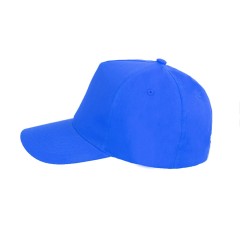 Бейсболка "Hit", 5 клиньев,  застежка на липучке, синий, 100% п/э, плотность 135 г/м2