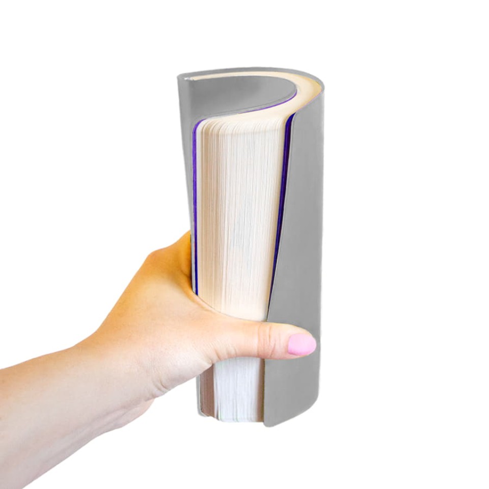 Ежедневник недатированный "FunkyPlan",130*210 мм,  серый/фиолетовый форзац,блок-линейка