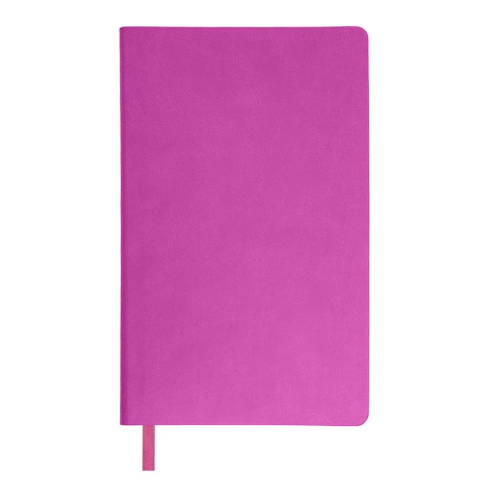 Ежедневник недатированный "FunkyPlan" розовый с  голубым  форзацем,  линейка