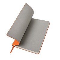 Ежедневник недатированный "FunkyPlan", 130*210 мм, оранжевый, серый форзац, в линейку