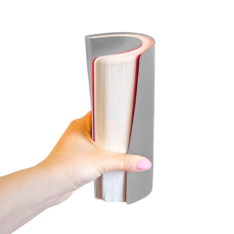 Ежедневник недатированный "FunkyPlan", 130*210 мм, серый, красный форзац, блок-линейка