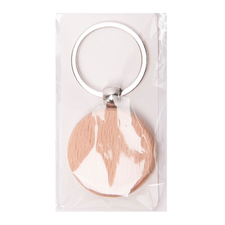 Брелок TIMBER CIRCLE, d = 4 см, дерево