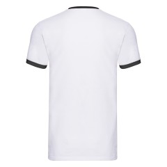 Футболка "Ringer T", белый с черным_M, 100% х/б, 160 г/м2