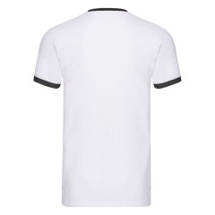 Футболка "Ringer T", белый с черным_XL, 100% х/б, 160 г/м2