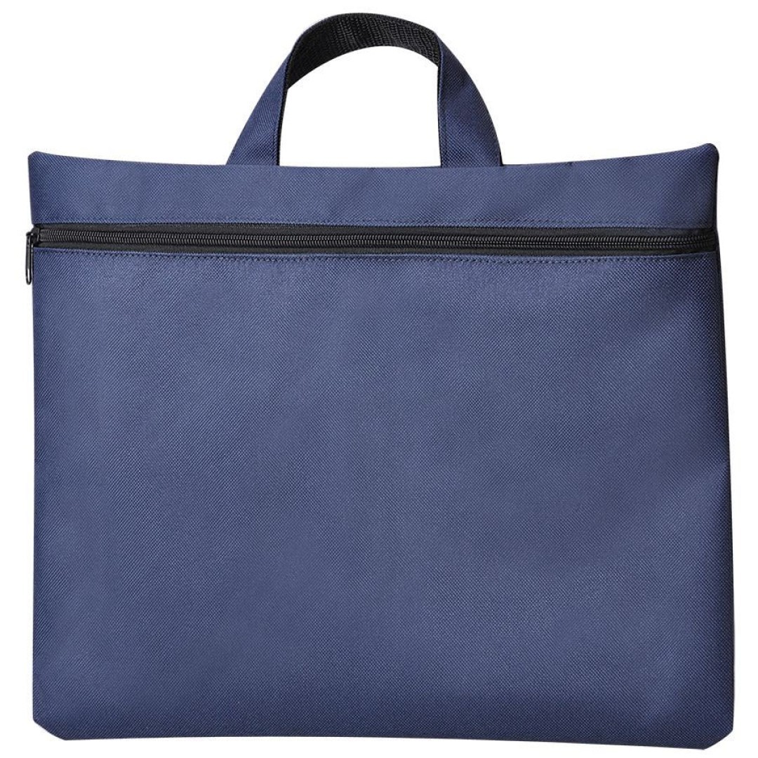 Сумка для документов "Paper", синий, 40х30 см,полиэстер, шелкография