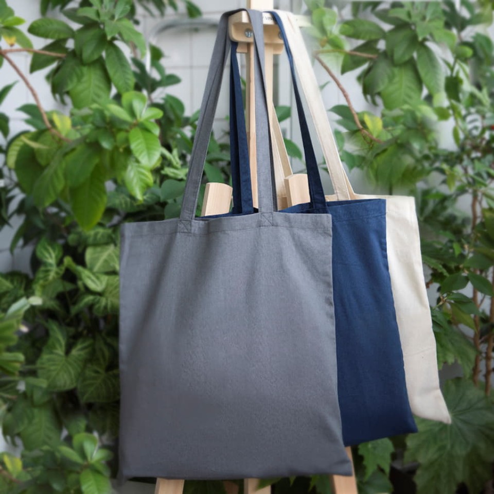 Сумка для покупок ECO 116, тёмно-серый, 38х42 cм, 100% хлопок,116 гр/м2