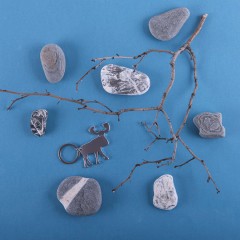 Брелок-открывалка "Рудольф", 5,5 x 5,3 x 0,3, сталь