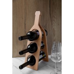 Подставка под винные бутылки (бутылка), 13*46,5*2,5см, бук