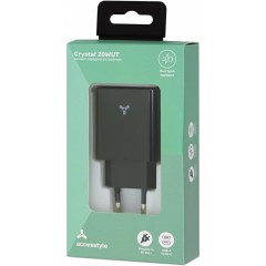 Адаптер сетевой ACCESSTYLE CRYSTAL 20 WUT, черный