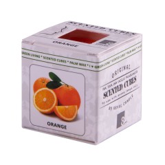 Аромакубики АПЕЛЬСИН (8шт), 3,4х3,4х3,4см, пальмовый воск