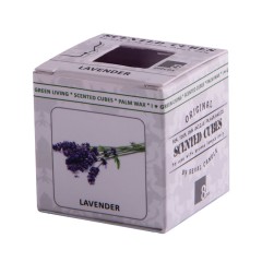 Аромакубики ЛАВАНДА (8шт), 3,4х3,4х3,4см, пальмовый воск