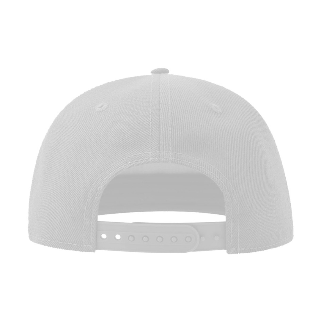 Бейсболка SNAP FIVE-S, 5 клиньев, пласт. застежка, белый, 100% переработанный полиэстер, 300 г/м2