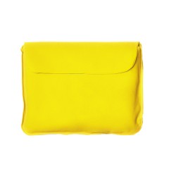 Подушка  надувная дорожная WAY  в футляре, желтый, 43,5х27,5 см, твил